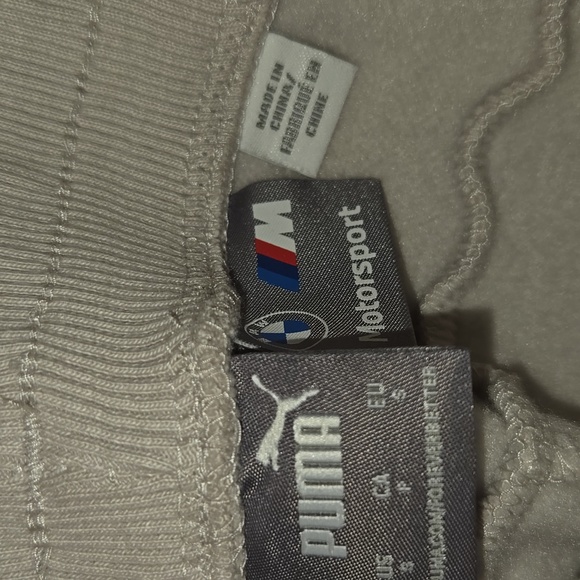 Puma BMW Cream Color Joggers Sz Sm - Picture 6 of 8